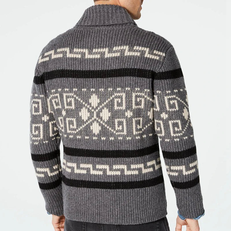 Cardigan Invernale Da Uomo In Maglia Lavorata Termico Caldo Abbigliamento Casual Moda Uomo YA2684