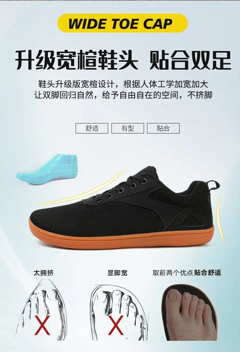 Scarpe Larghe A Piedi Nudi Da Uomo E Da Donna Novità 2025 Taglia 36 47 Per Allenamento All Aperto E Passeggiate Fitness