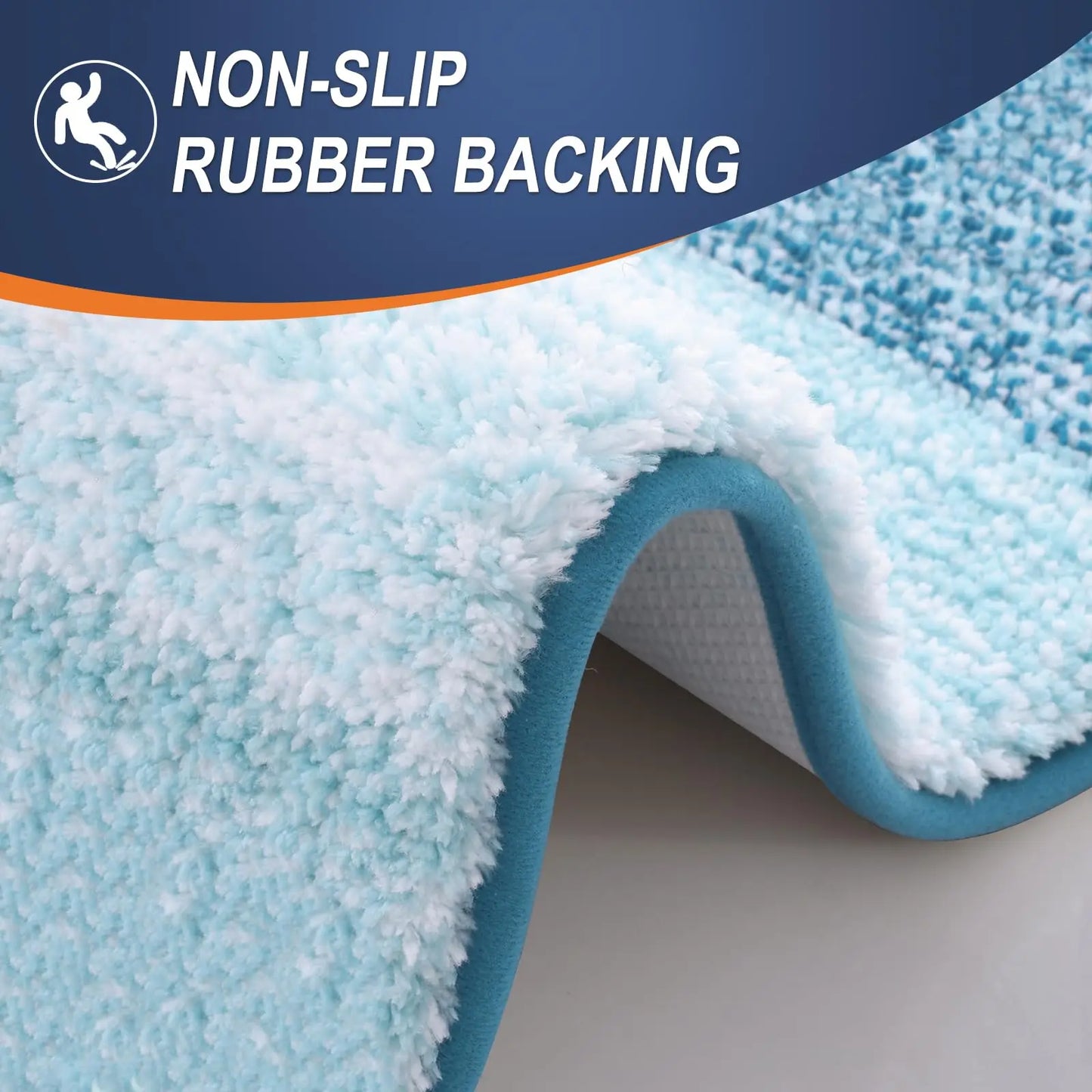 Kitinjoy Tappeto Da Bagno In Microfibra Assorbente Morbido Antiscivolo Shaggy Lavabile In Lavatrice