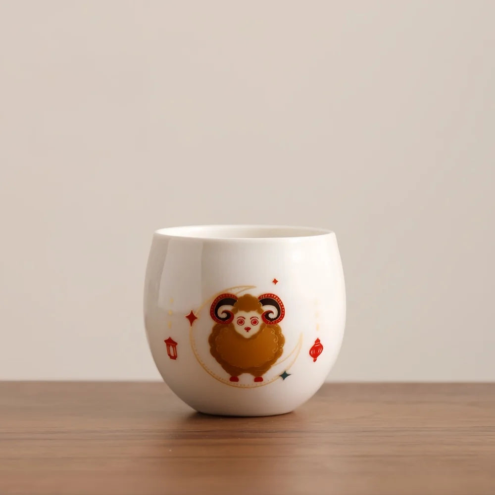 Tazza Ceramica Da 120 Ml Con Motivo Pecora Creativa Per Caffè E Tè Regalo Eid Al Adha Home Office Cucina