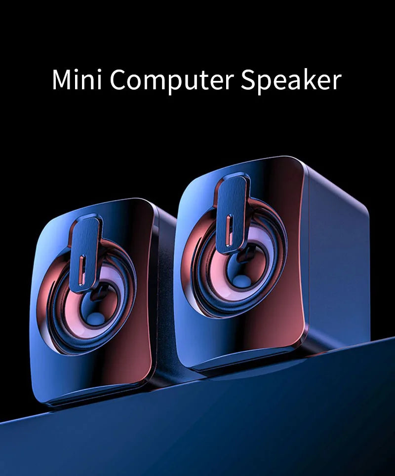 Altoparlanti PC USB Con Microfono Stereo HiFi Suono Premium Luce LED Per Desktop Studenti Appassionati
