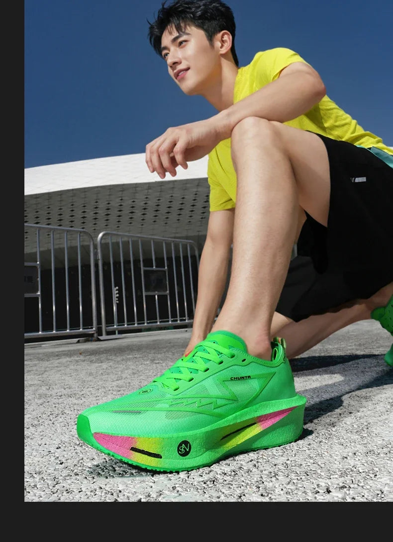Scarpe Da Corsa Con Piastra In Carbonio Leggere Traspiranti Per Maratona Uomo E Donna Scarpe Atletiche Confortevoli