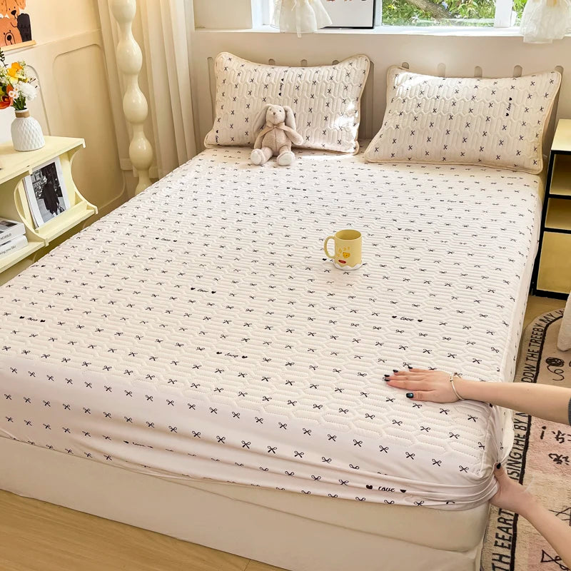 Copriletto Addensato Impermeabile Coprimaterasso Elastico Stampato Senza Federa Per Letto Di Casa