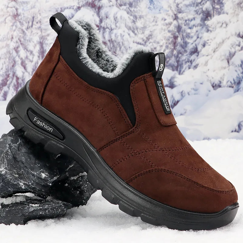 Scarpe Invernali Da Uomo In Cotone Con Velluto E Isolamento Spesso Scarpe Da Lavoro Da Uomo
