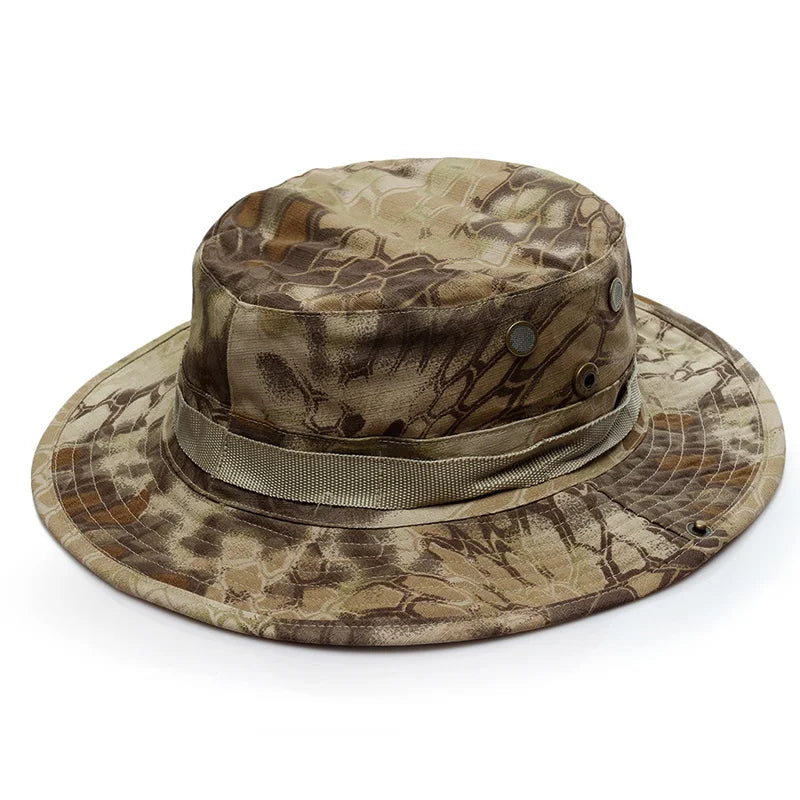 Cappello Boonie Da Pescatore Camouflage All Aperto Protezione Solare Per Esterni Caccia Escursionismo Arrampicata AF056