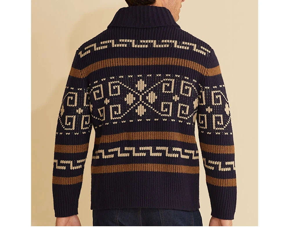 Cardigan Invernale Da Uomo In Maglia Lavorata Termico Caldo Abbigliamento Casual Moda Uomo YA2684