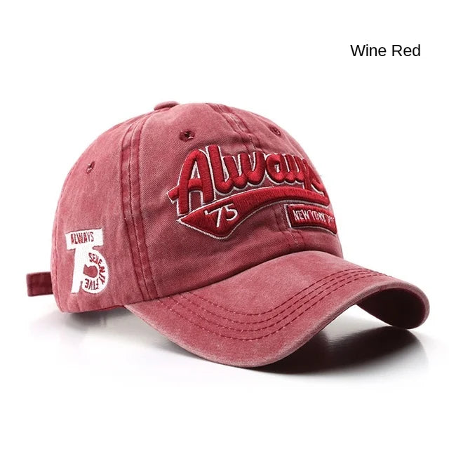 Berretto Da Baseball Unisex Cotone Lavato Con Ricamo Lettere Snapback Estate 2022 Hip Hop Casquette