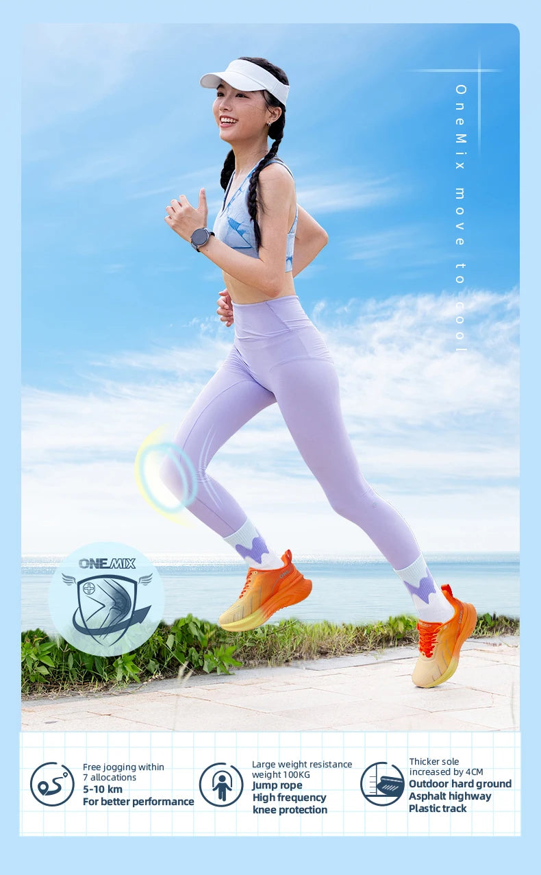 Onemix Nuove Scarpe Da Corsa Ammortizzanti Uomo Runner Antiscivolo Per Esterno Scarpe Da Ginnastica Sportive