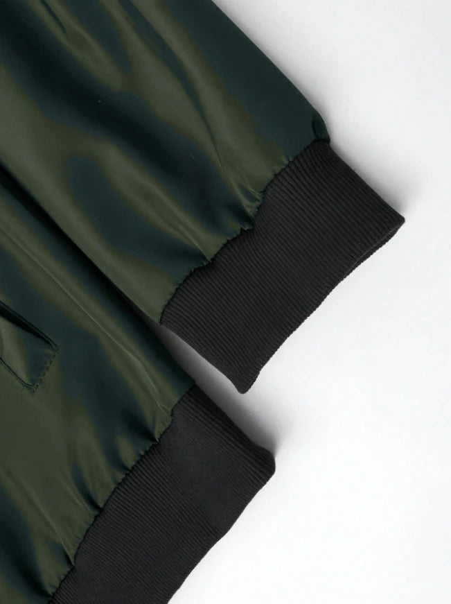 Giacca Uomo Sottile In Tinta Unita 2024 Primavera Autunno Con Colletto Baseball Corto Poliestere Business Casual