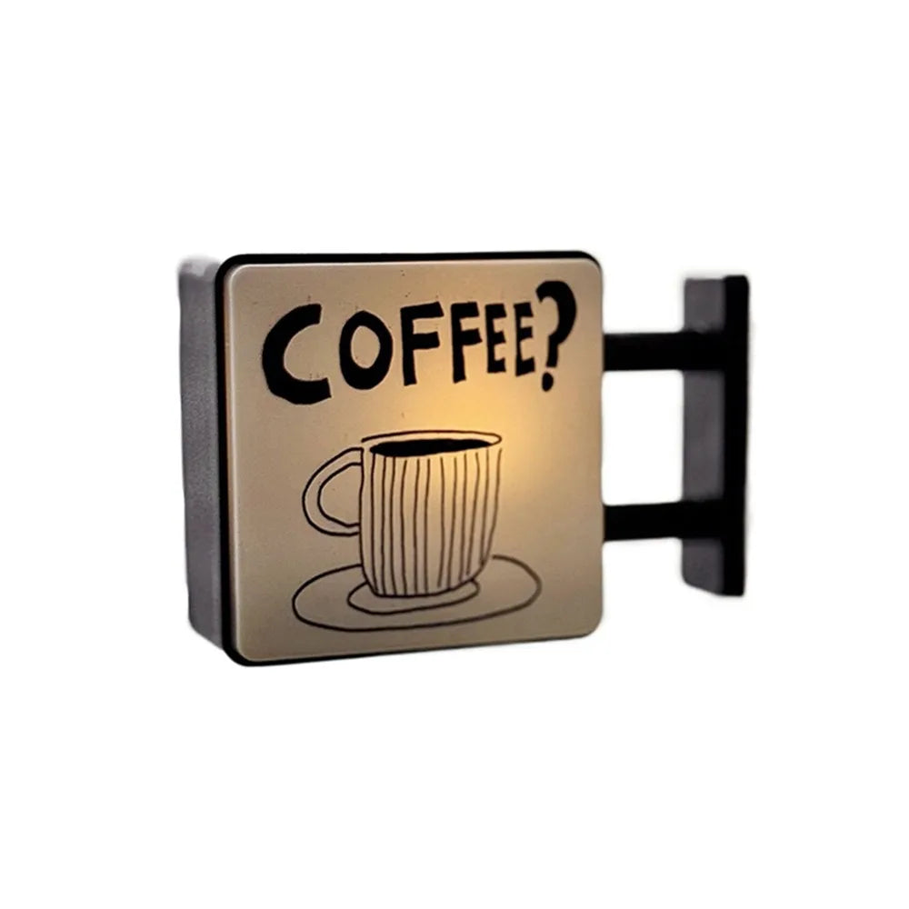Insegna Luminosa Creativa Per Angolo Caffè Magnete Per Frigorifero Stile Retrò Con Luce Soffusa Decorativa