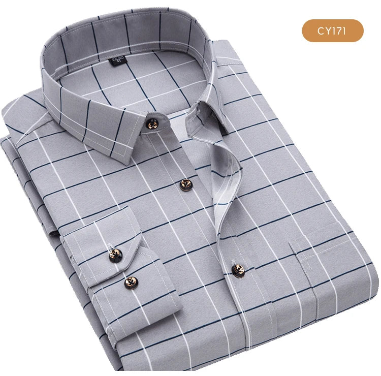 Camicia Da Uomo Maniche Lunghe Stampa Color Block Elasticizzata Con Bottoni Per Vacanze Estive In Spiaggia