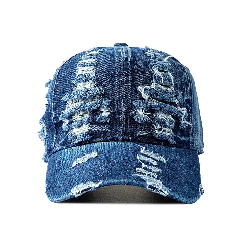 Berretto Da Baseball Denim Lavato Unisex Snapback Traspirante Con Protezione Solare Vintage Primavera Estate