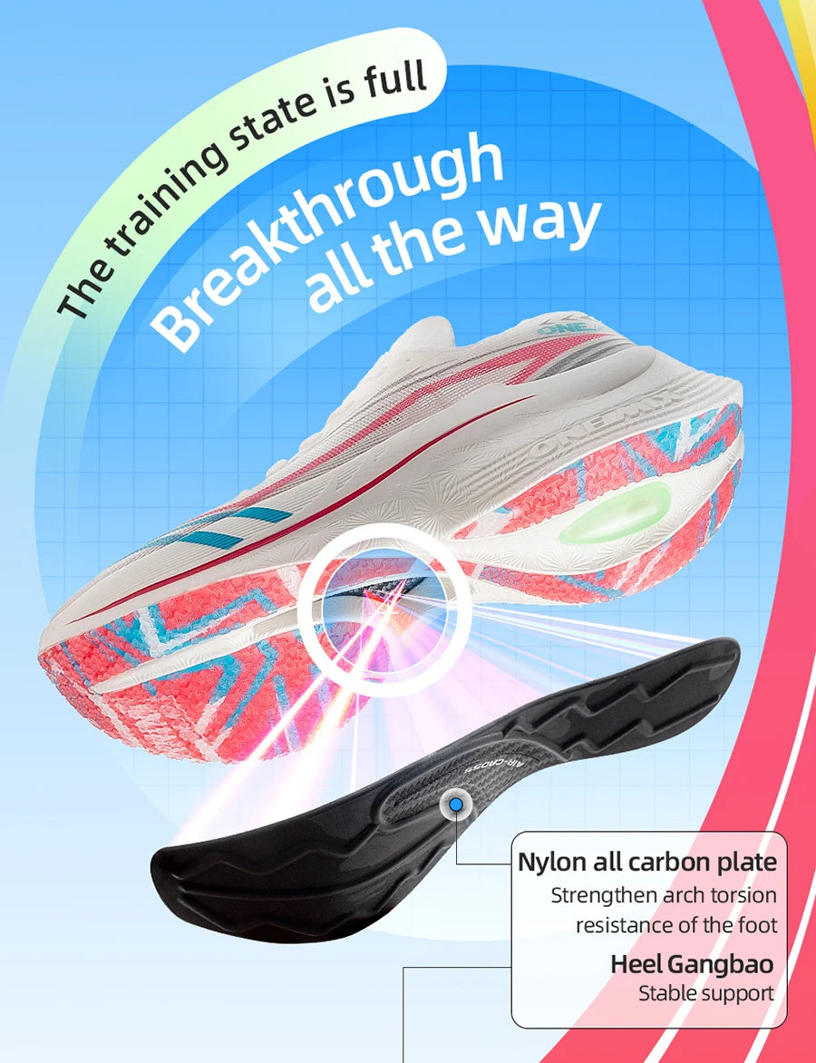 ONEMIX Marathon Scarpe Da Corsa Con Piastra In Carbonio Uomo Antiurto Rimbalzo Ultraleggero E Supporto Stabile