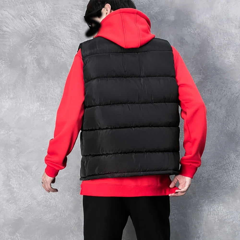 Gilet Da Uomo Impermeabile Senza Maniche Con Cerniera Colletto Alla Coreana Autunnale Abbigliamento Di Marca