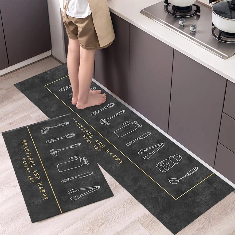 Tappetino Da Cucina Antiscivolo Lungo In Velluto Cristallo Per Soggiorno E Camera Da Letto Zerbino Tappeti Assorbenti