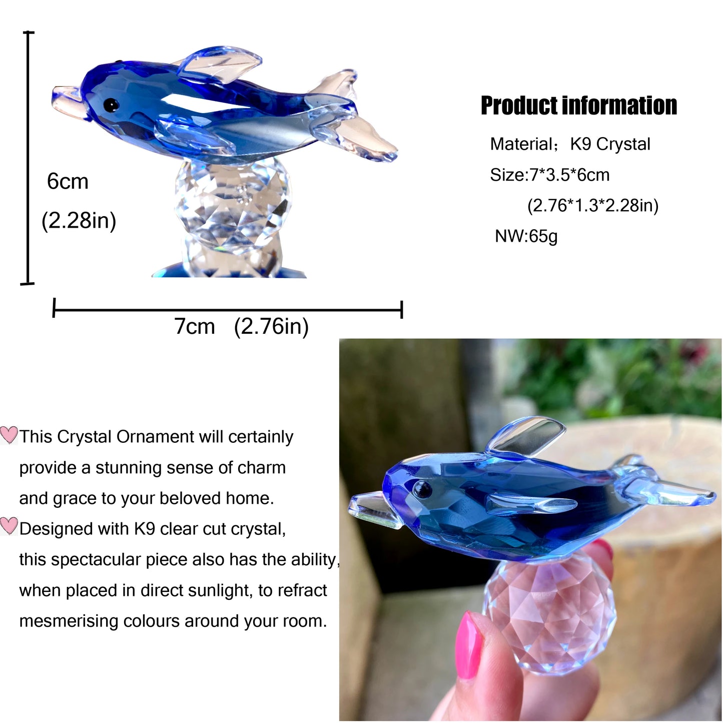 30 Cristallo Trasparente Figurine Animali Carini Scultura in Vetro Decorazioni Ornamento Tavolo Regalo Natale Bambini