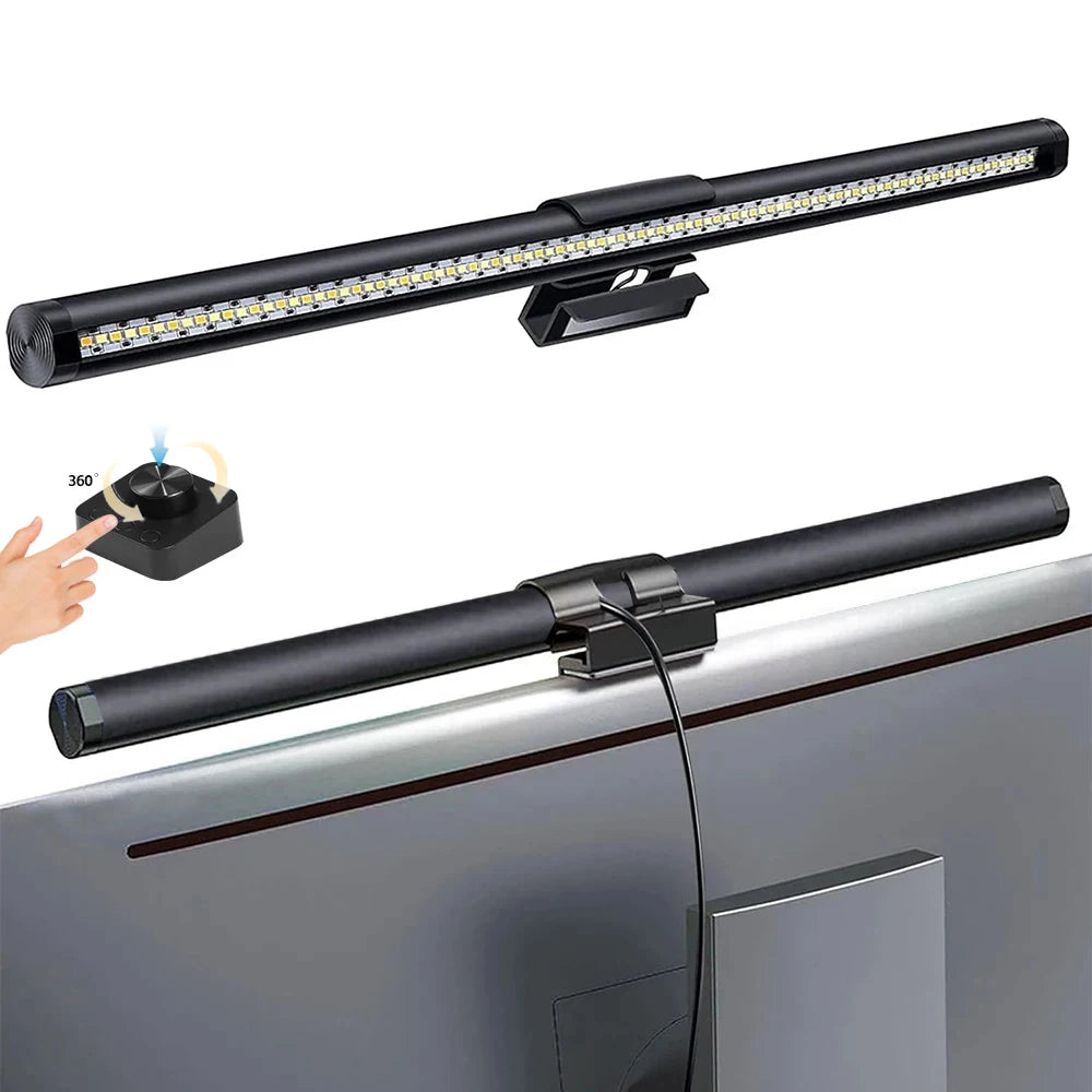 Barra Luminosa LED 44 Cm Per Monitor E Scrivania Con Atmosfera RGB Dimmerabile Ideale Per Studio E Lavoro