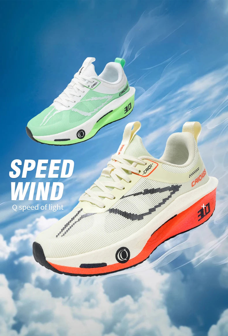 Scarpe Da Corsa Con Piastra In Carbonio Per Maratona Traspiranti Leggere Per Uomo E Donna Comode E Antiscivolo