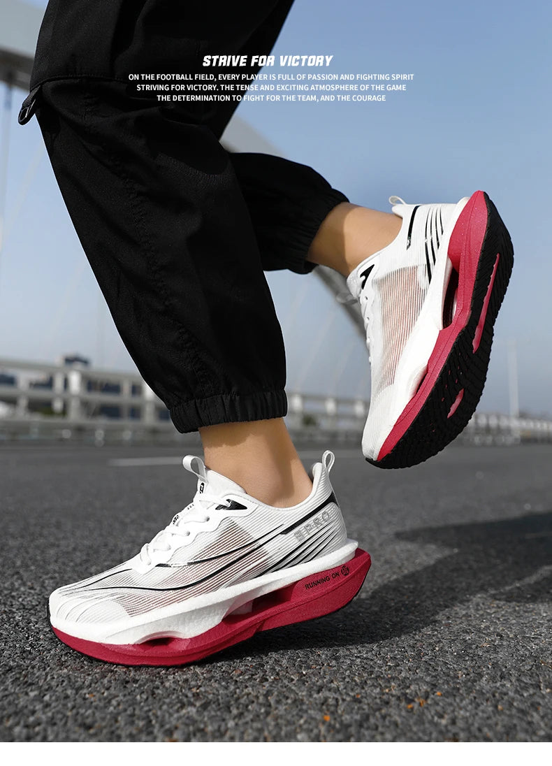 Scarpe Da Corsa Unisex Leggere Traspiranti Carbon Board Specialità Maratona Scarpe Da Ginnastica Sportive
