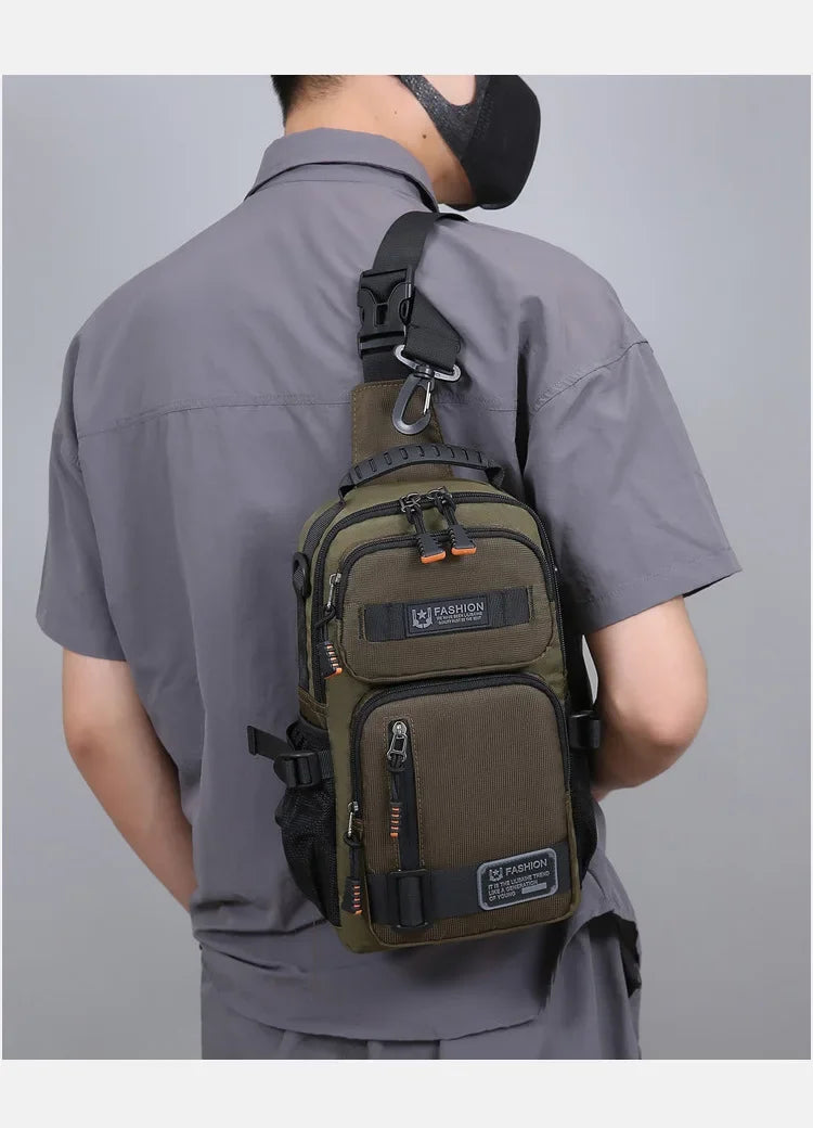 Borsa A Tracolla Uomo Multifunzionale Oxford Alta Qualità Leggera Per Viaggi E Escursioni All Aperto
