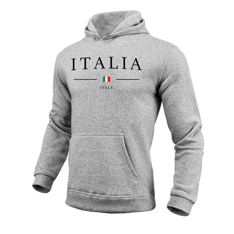 Felpe Con Cappuccio Stampate Fahsion Italia Per Uomo Maniche Lunghe Alta Qualità 2025 Fitness Sportive Casual
