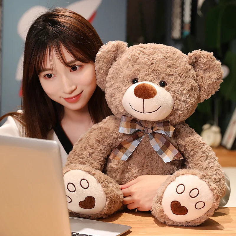 Orso Peluche Con Papillon Kawaii 35 50 60 Cm Cuscino Morbido Per Bambini Ragazze Regalo Perfetto Per Bimbi E Ragazze