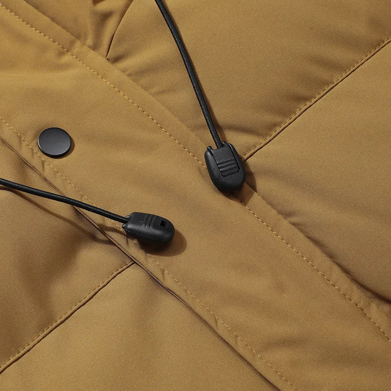 Parka Da Uomo Antivento Ispessito Da Outdoor Con Cappuccio Abbigliamento Invernale Casual Comfort