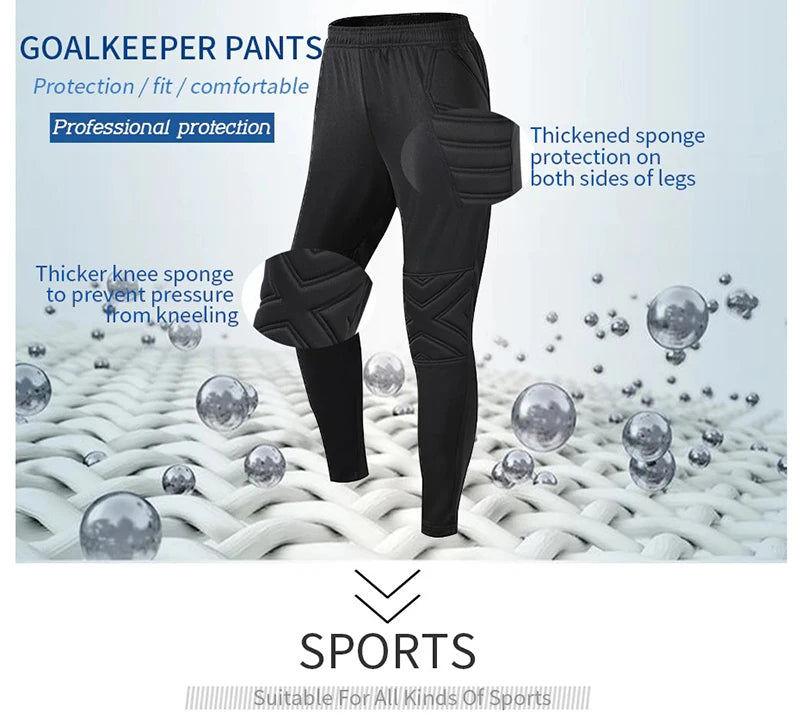 2023 uomo bambino portiere di calcio uniforme spugna protettiva manica lunga allenamento di calcio portiere top maglia da calcio pantaloni personalizzati