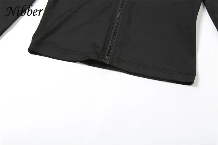Nibber Sportivo Casual Tuta 2 Pezzi Donna Con Cappuccio Zip Crop Top E Leggings Fitness Morbide Stretch Streetwear