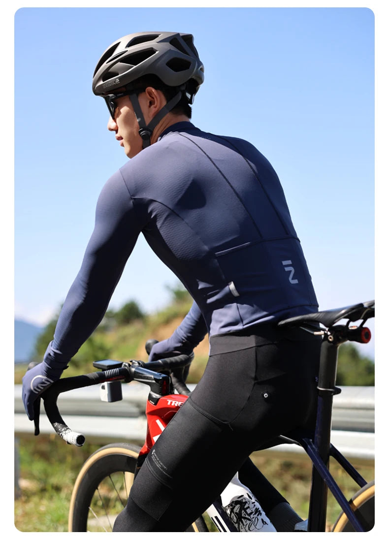 Maglia Uomo Maniche Lunghe in Pile Termico Inbike 2025 per MTB Autunno Inverno Abbigliamento Ciclismo
