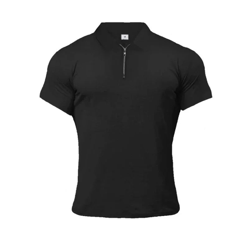 Polo Da Uomo Maniche Corte In Cotone Nuova Abbigliamento Sportivo Fitness Di Tendenza Per Bodybuilding