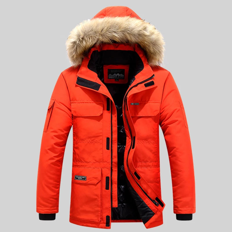Parka Da Uomo Invernale Caldo Antivento Con Cappuccio Rimovibile Giacca All Aperto Comfort Casual