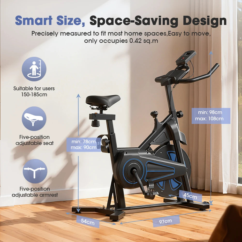 Cyclette Formill QK101 10 Kg Frizione QK116C 12 Kg Magnetico Trasmissione a Cinghia Display Cardio Domestico