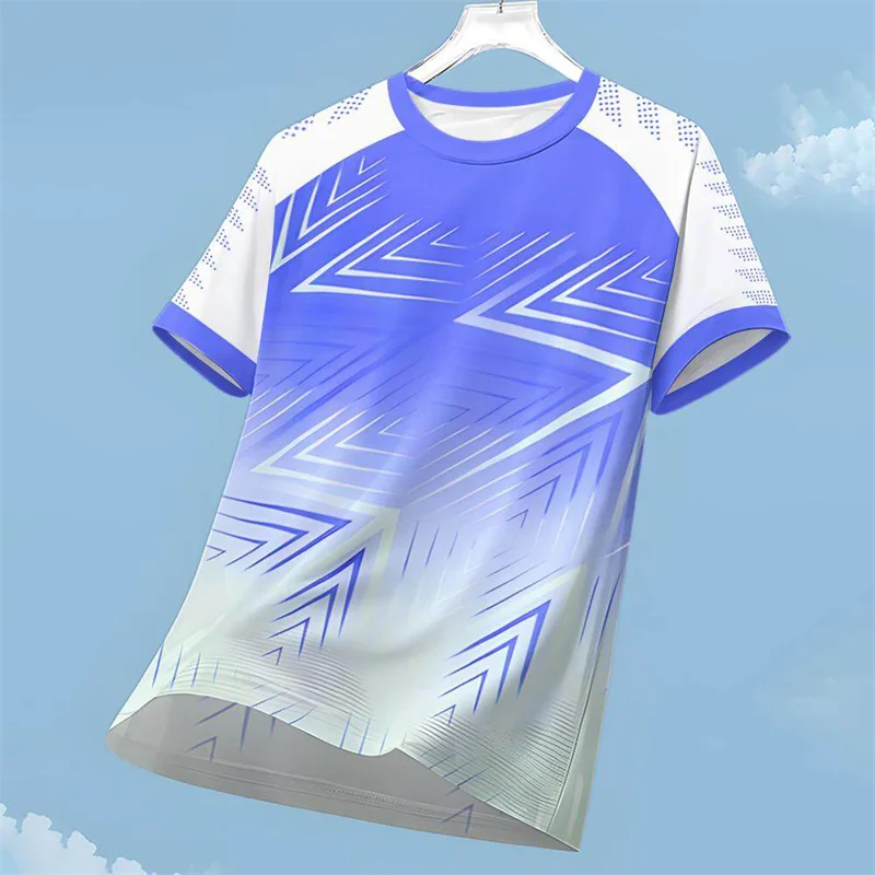 T-shirt da corsa da uomo T-shirt rinfrescante a maniche corte da esterno T-shirt da badminton traspirante ad asciugatura rapida Top fitness Abbigliamento da uomo