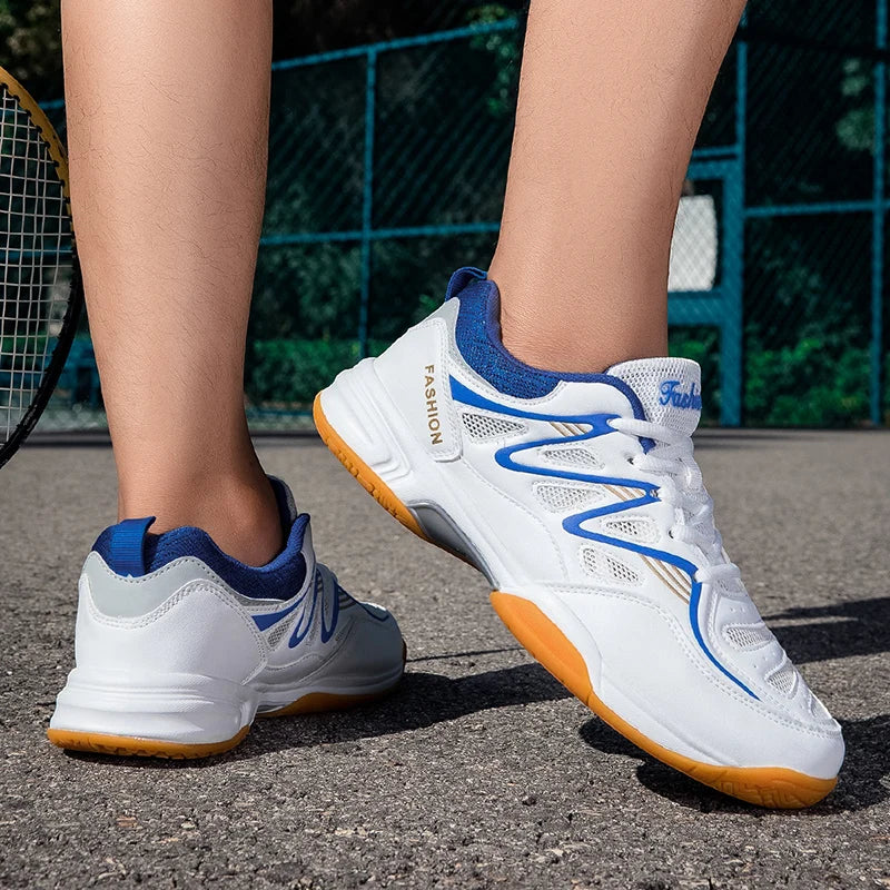 Scarpe Sportive Unisex Antiscivolo Per Ping Pong E Badminton Con Suola Spessa E Lacci