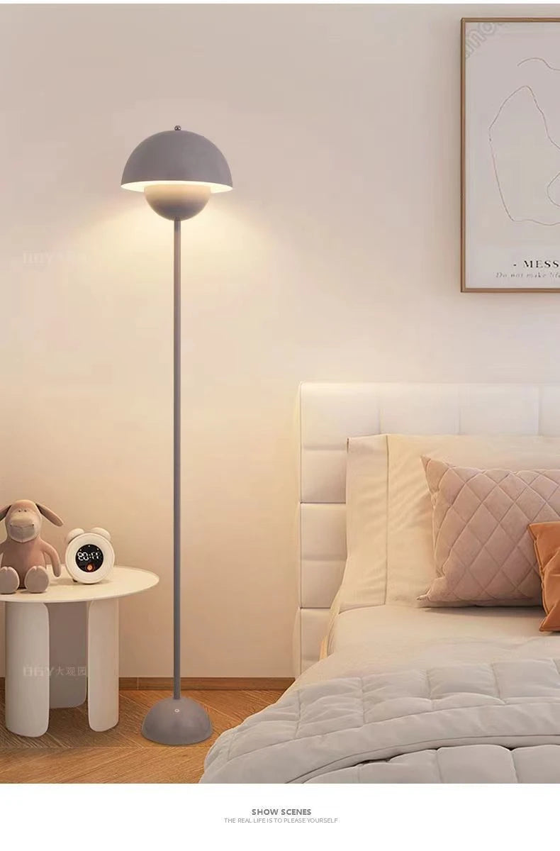 Lampada Da Terra A Forma Di Fungo Con Bocciolo Di Alta Qualità In Stile Classico Con Attacco E27 Per Soggiorno E Letto