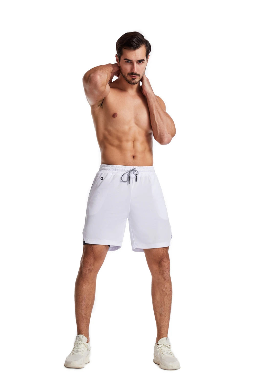 Pantaloncini Da Corsa Da Uomo 2 In 1 Palestra Allenamento Fitness Estivi 2025 Nuovi
