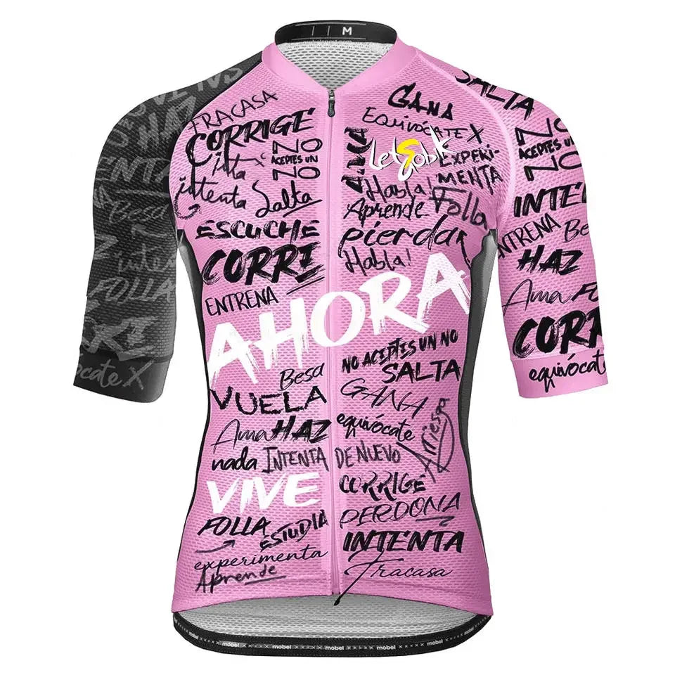 Maglia Ciclismo Uomo Estate Maniche Corte Traspirante Antipilling Riflettente Racing Sport