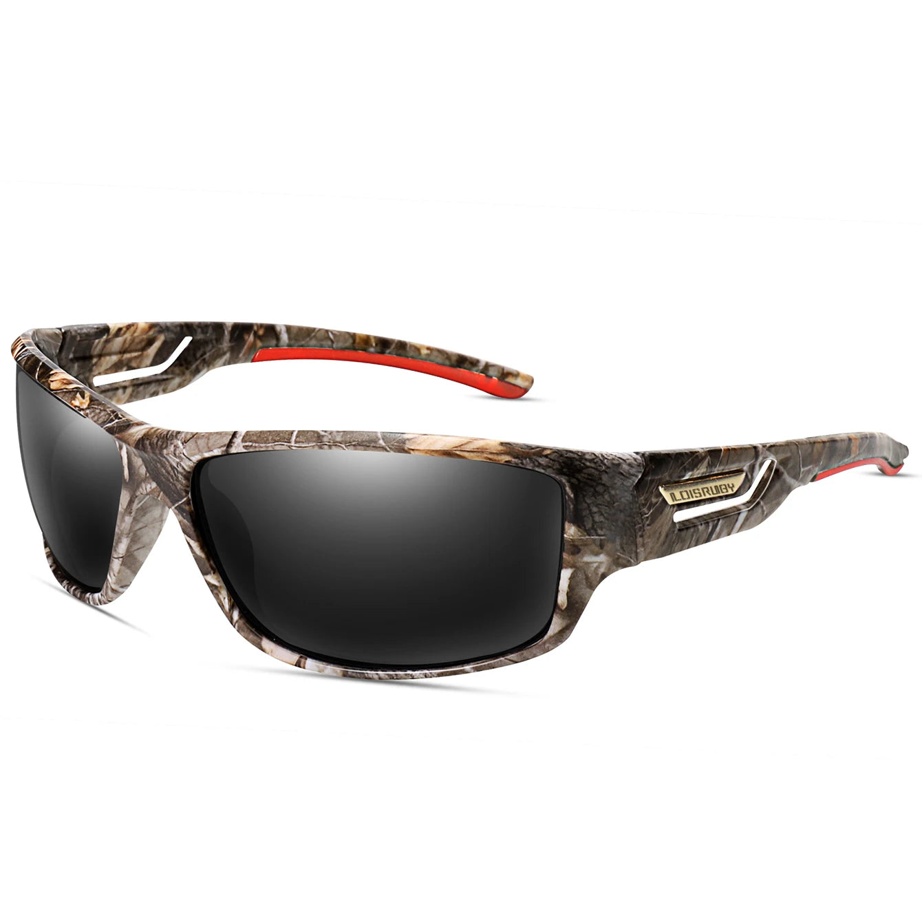 LOISRUBY Occhiali Da Sole Polarizzati Da Pesca Uomo Camouflage Guida Sport All Aperto Ciclismo E Corsa UV400 Attrezzatura