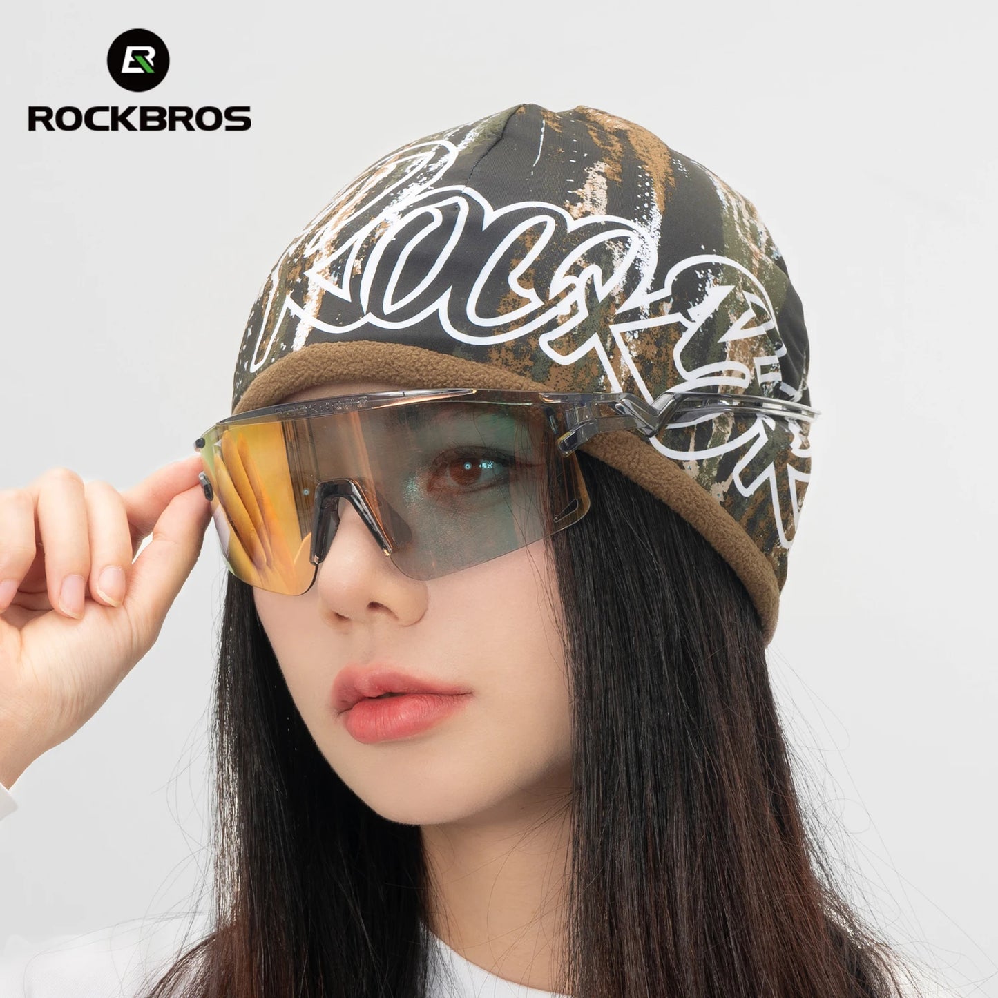 Rockbros Cappello Caldo Reversibile Pile Polare Alta Elasticità Ciclismo Sci Escursionismo Copertura Unisex