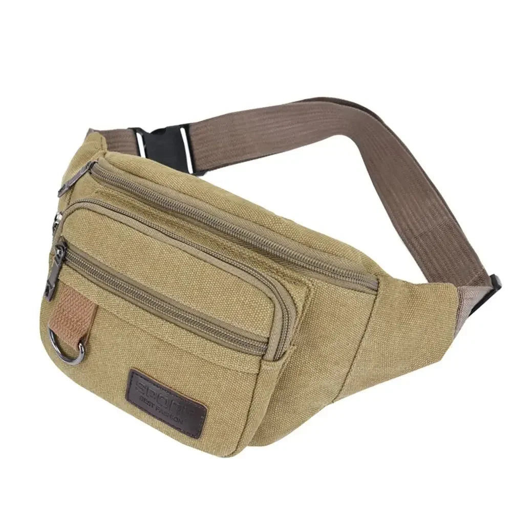 Marsupio Impermeabile Da Esterno In Tela Alta Capacità Stile Coreano Per Sport All Aperto Banana Bag Uomo Donna