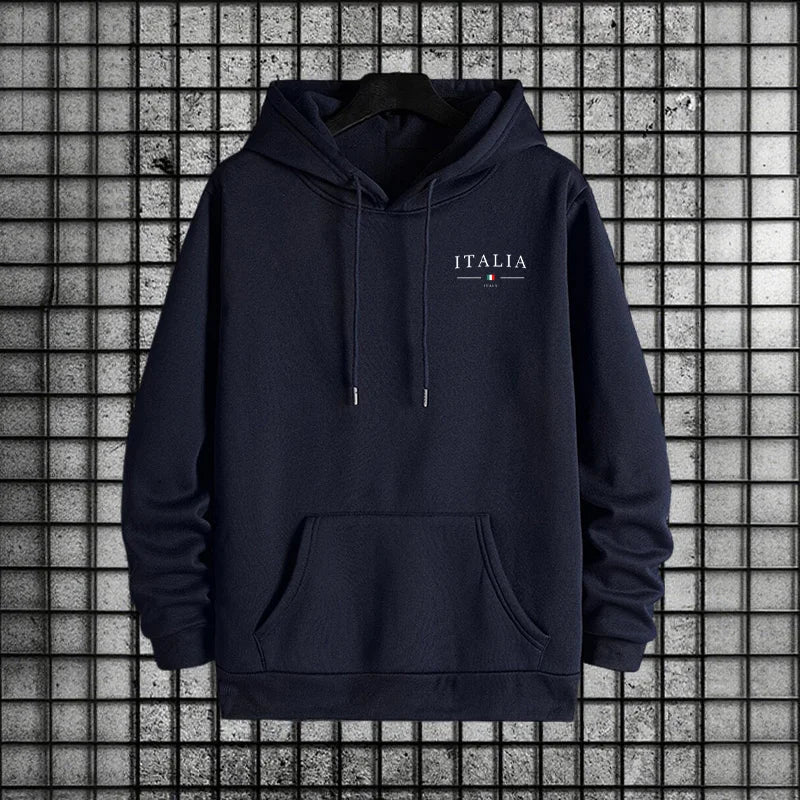 Tuta Da Uomo Di Qualità Con Cappuccio Monopezzo Felpe Con Stampa Streetwear Autunno Inverno Pantaloni