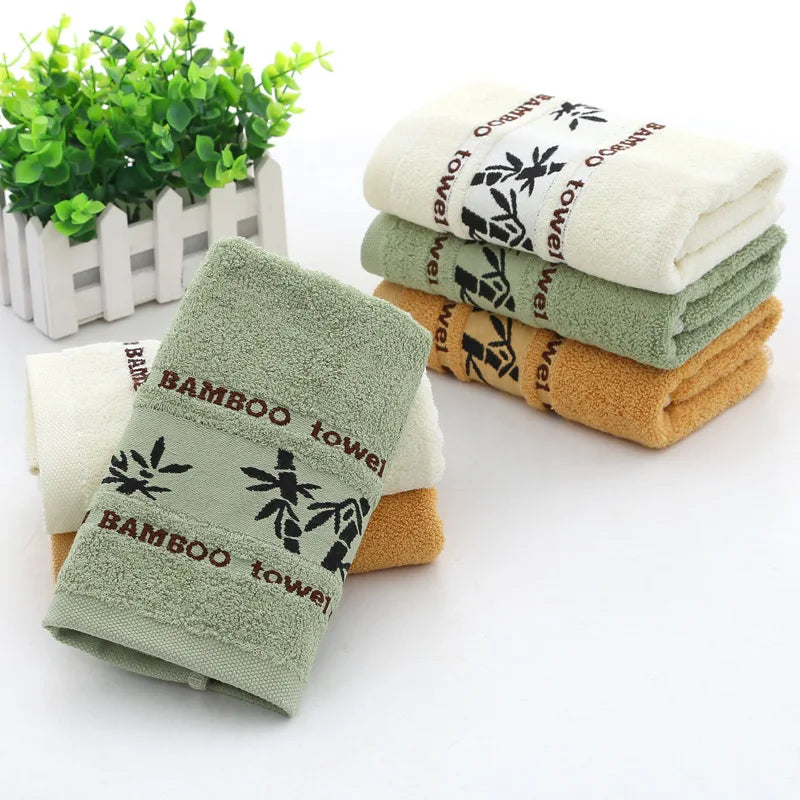 Confezione Da Tre Asciugamani In Fibra Di Bambù Ultra Morbidi Ecologici E Altamente Assorbenti Per Uso Quotidiano