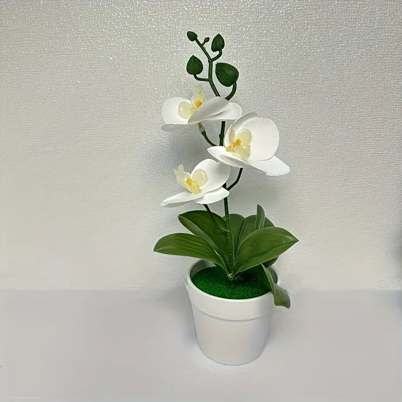 Orchidea Artificiale Decorazione Per Casa E Ufficio Espositore Da Tavolo Decorazione Floreale D'Ingresso Non Sbiadisce