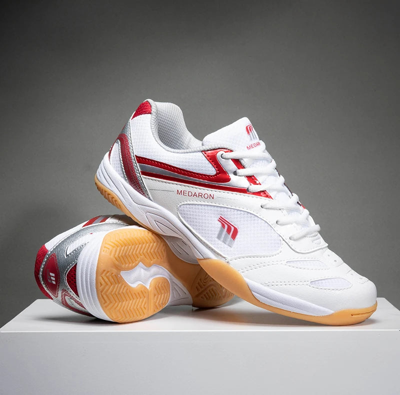 Quaoar Nuove Scarpe Da Ping Pong Professionali Per Uomo E Donna Antiscivolo Leggere Sneakers Da Badminton Blu Rosse