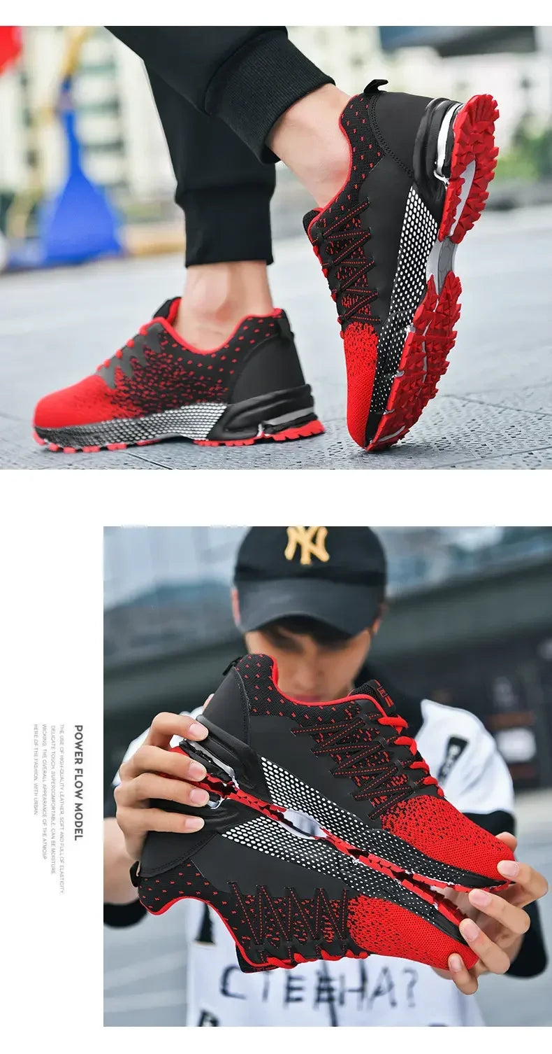 Scarpe Sportive Da Corsa Traspiranti In Mesh Con Suola Spessa Bianco Nero Coreane Per Giovani Passeggio Primavera Estate