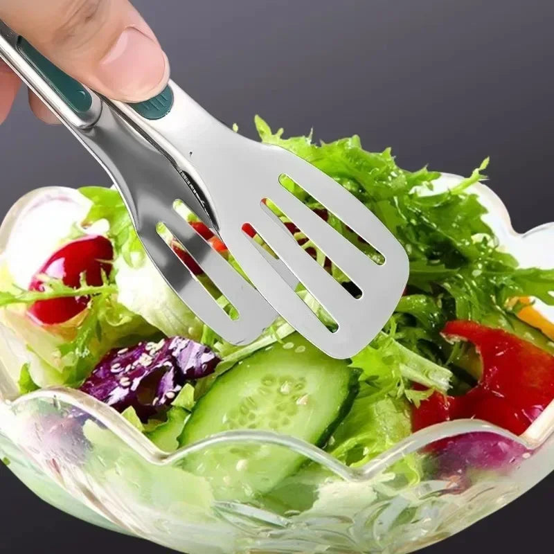 Pinze Per Alimenti In Acciaio Inossidabile Per Cucina Barbecue E Buffet Resistente Al Calore Per Bistecche Carne Pane