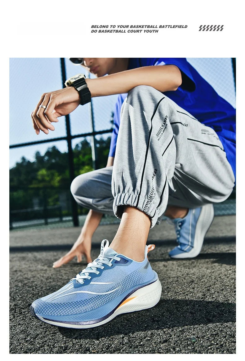 Scarpe da Corsa Sound Friction Rabbit 7PR con Piastra in Carbonio Traspiranti Leggere Sneakers Casual Unisex