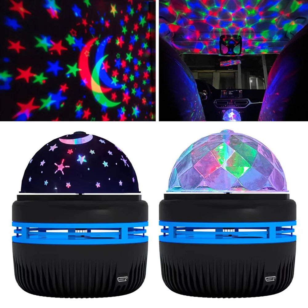 Luci Del Cielo Stellato A LED USB 5V Notturne Per Camera Da Letto Proiettore Atmosfera Decorativa Girevole A 360 Gradi
