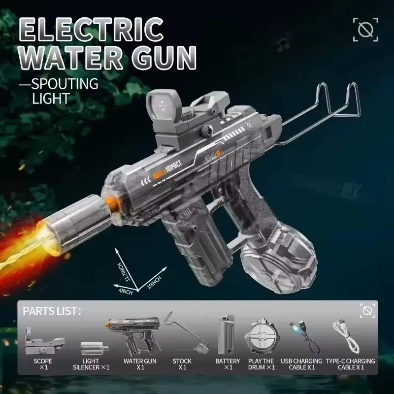 Pistola Ad Acqua Elettrica Ad Alta Pressione Per Bambini Spiaggia Piscina Giardino Giochi Di Combattimento Regalo Estivo